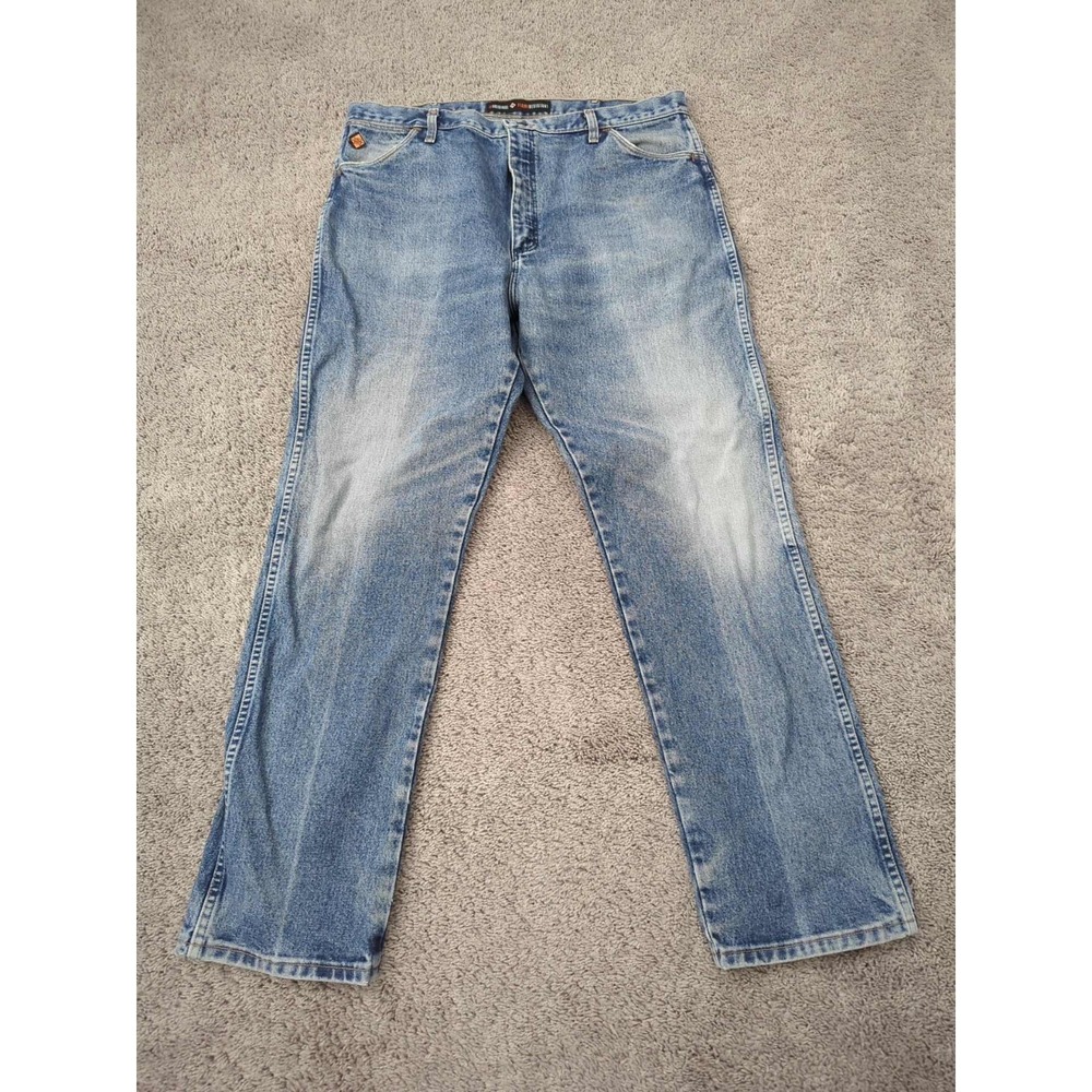 Wrangler FR Jeans‎ Mens 40 x 32 Blue Denim Workwear Flame Resistant